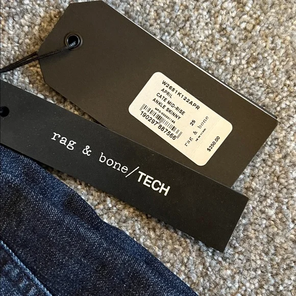 Rag & Bone Mid Rise Ankle Skinny - Picture 2 of 4